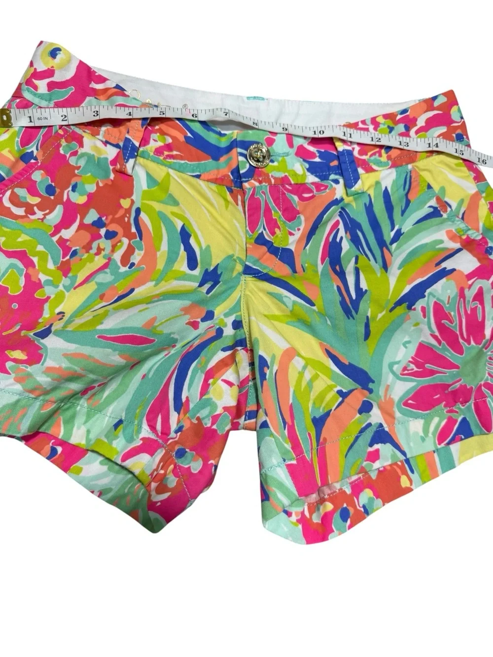 Lilly Pulitzer Shorts Lot 2 Womens Size 0 Pink Floral Tropical Print Preppy - Picture 10 of 16